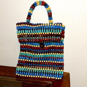 Earthbound beaded mini backpack